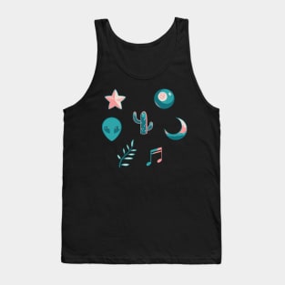 Pastel Emoji Set Tank Top